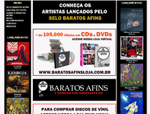 Tablet Screenshot of baratosafins.com.br